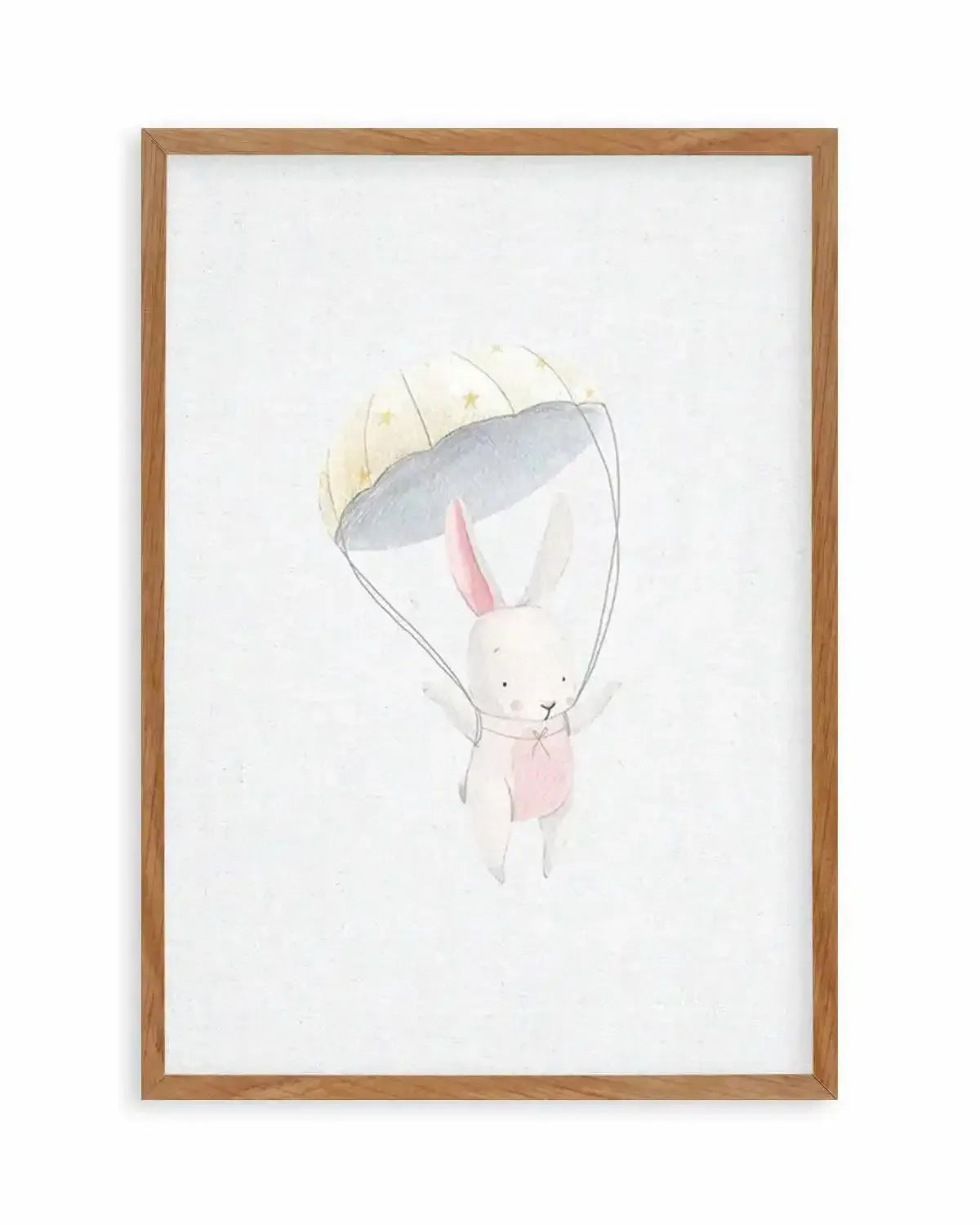 Bunny on Linen Art Print from Olive et Oriel where you can shop wallpaper and artworks online