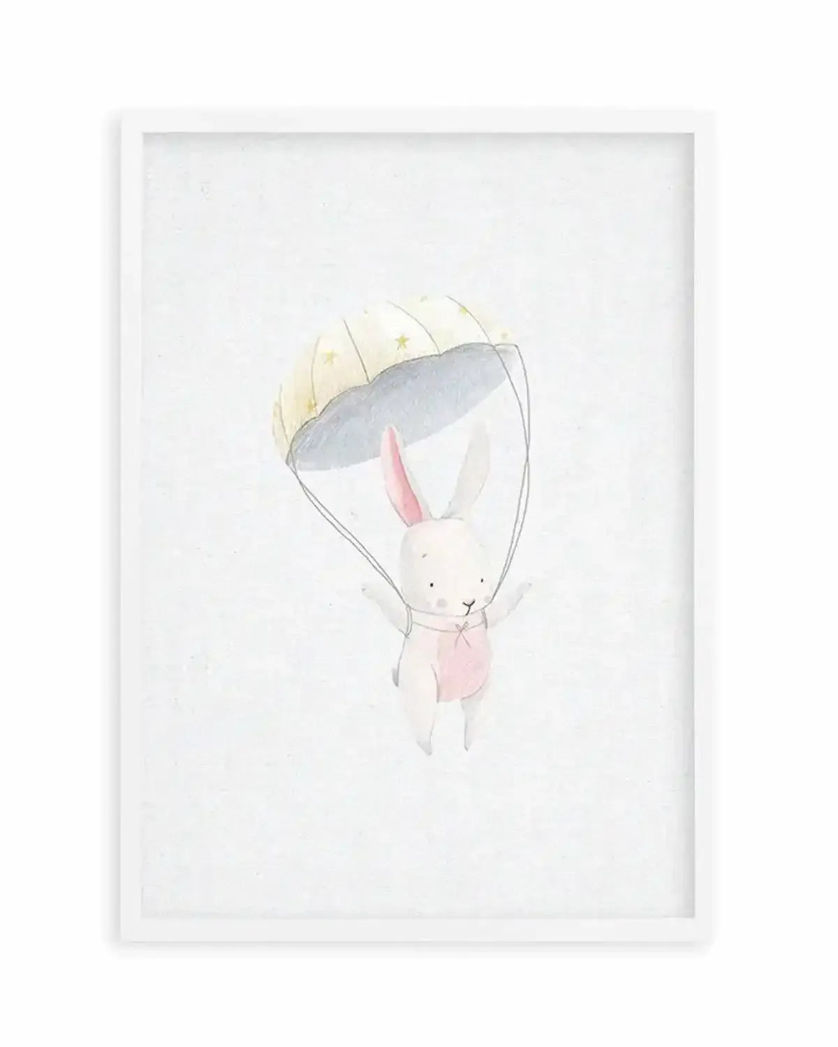 Bunny on Linen Art Print from Olive et Oriel where you can shop wallpaper and artworks online