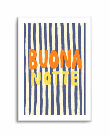 Buona Notte Striped | Art Print from Olive et Oriel where you can shop wallpaper and artworks online