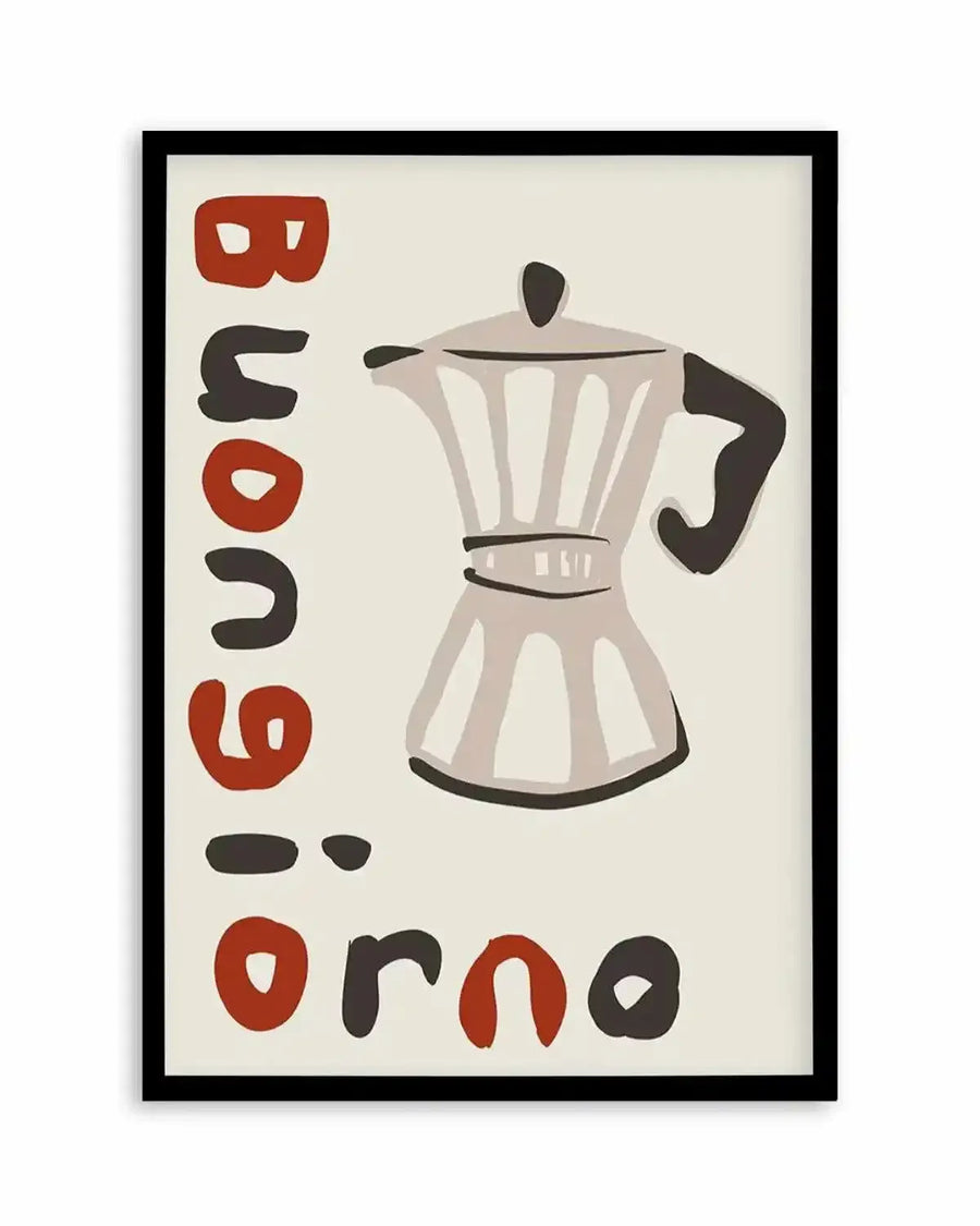 Buongiorno Caffe I Art Print from Olive et Oriel where you can shop wallpaper and artworks online