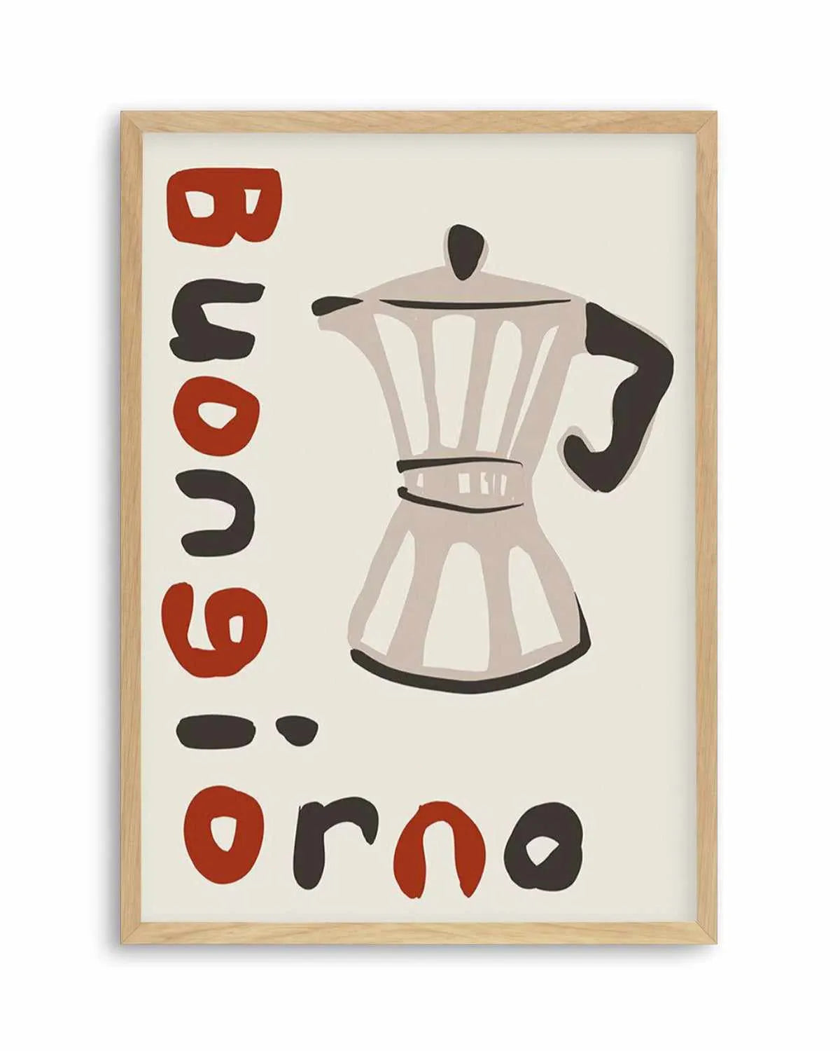 Buongiorno Caffe I Art Print from Olive et Oriel where you can shop wallpaper and artworks online
