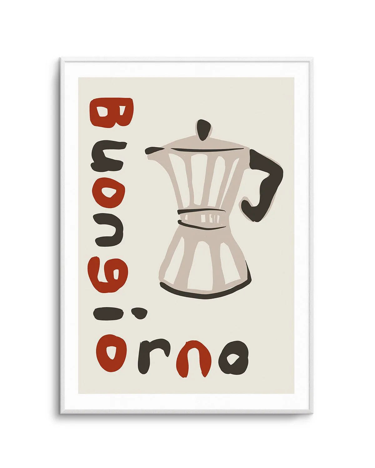 Buongiorno Caffe I Art Print-PRINT-Olive et Oriel-Simmo-A5 | 5.8" x 8.3" | 14.8 x 21cm-Unframed Art Print-With White Border-Buy-Australian-Art-Prints-Online-with-Olive-et-Oriel-Your-Artwork-Specialists-Austrailia-Decorate-With-Coastal-Photo-Wall-Art-Prints-From-Our-Beach-House-Artwork-Collection-Fine-Poster-and-Framed-Artwork