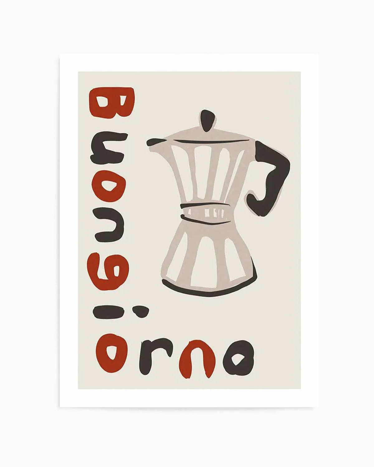 Buongiorno Caffe I Art Print from Olive et Oriel where you can shop wallpaper and artworks online