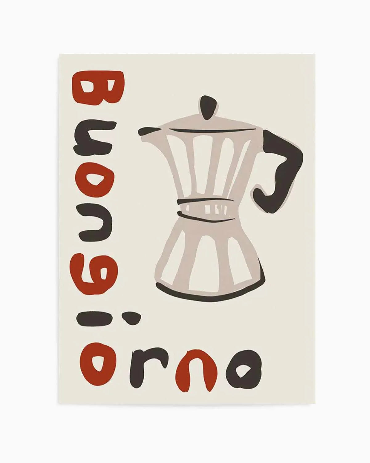 Buongiorno Caffe I Art Print from Olive et Oriel where you can shop wallpaper and artworks online