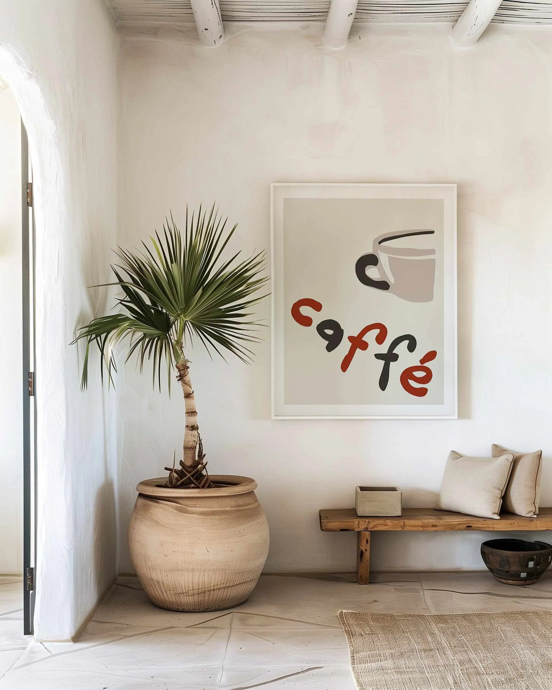 Buongiorno Caffe II Art Print from Olive et Oriel where you can shop wallpaper and artworks online