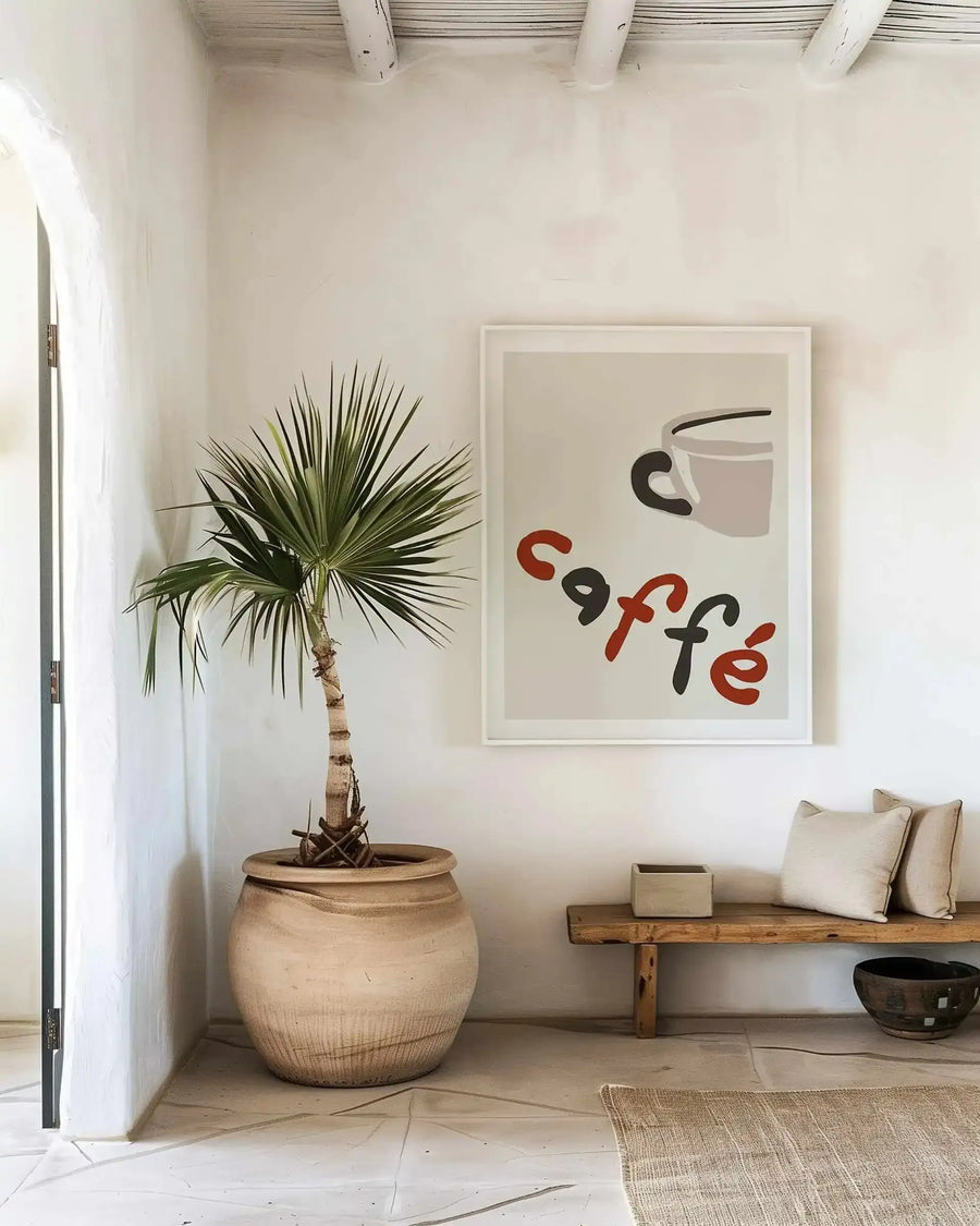 Buongiorno Caffe II Art Print from Olive et Oriel where you can shop wallpaper and artworks online