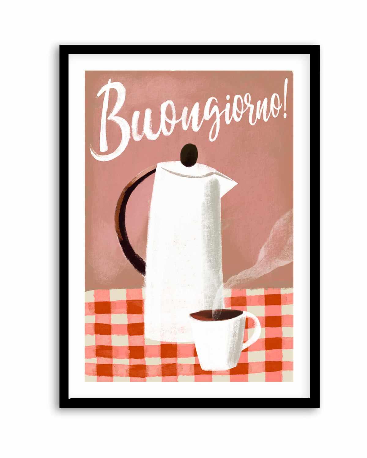 Buongiorno Coffee by Marco Marella | Art Print from Olive et Oriel where you can shop wallpaper and artworks online
