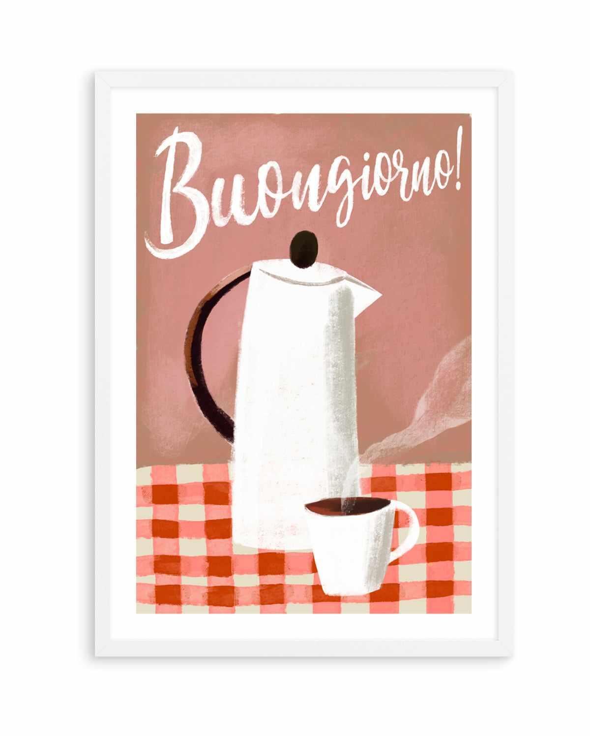 Buongiorno Coffee by Marco Marella | Art Print from Olive et Oriel where you can shop wallpaper and artworks online