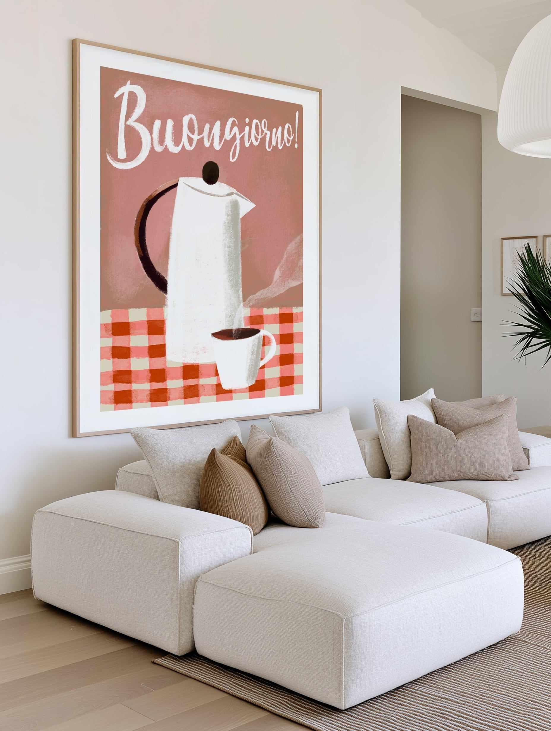 Buongiorno Coffee by Marco Marella | Art Print from Olive et Oriel where you can shop wallpaper and artworks online