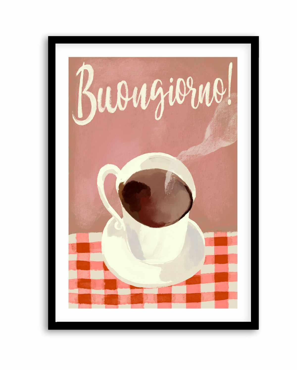 Buongiorno Espresso by Marco Marella | Art Print from Olive et Oriel where you can shop wallpaper and artworks online