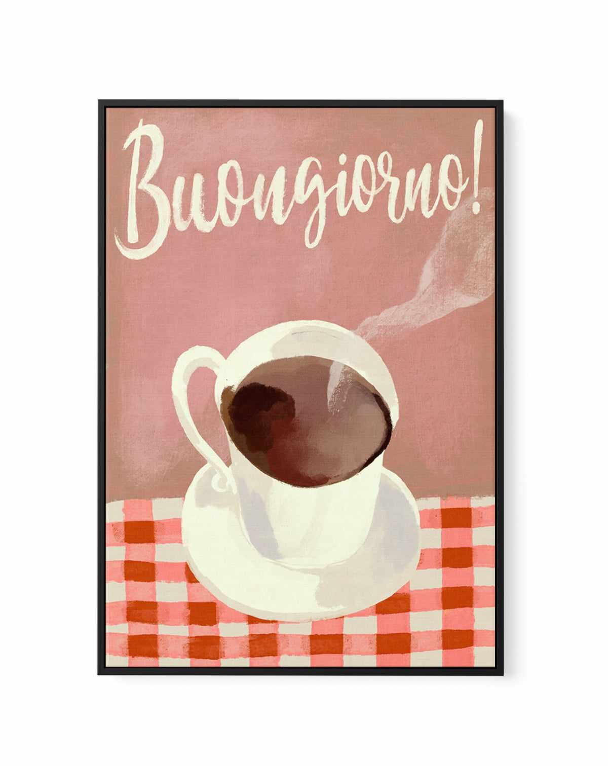 Buongiorno Espresso by Marco Marella | Framed Canvas Art Print from Olive et Oriel where you can shop wallpaper and artworks online