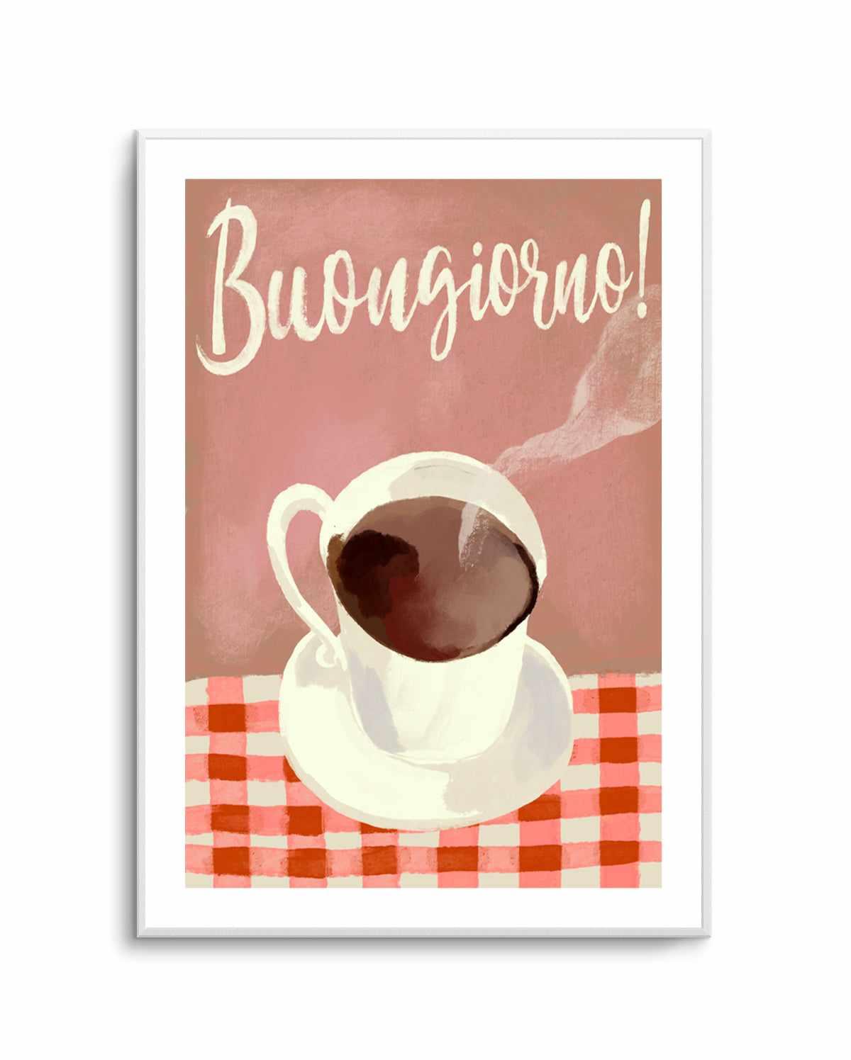 Buongiorno Espresso by Marco Marella | Art Print from Olive et Oriel where you can shop wallpaper and artworks online