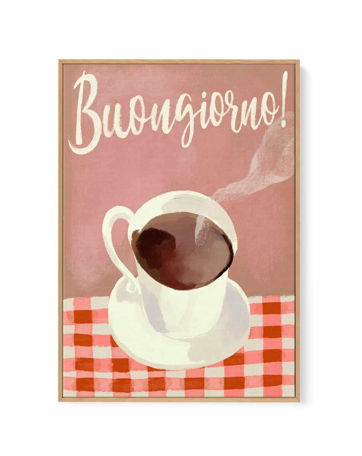Buongiorno Espresso by Marco Marella | Framed Canvas Art Print from Olive et Oriel where you can shop wallpaper and artworks online