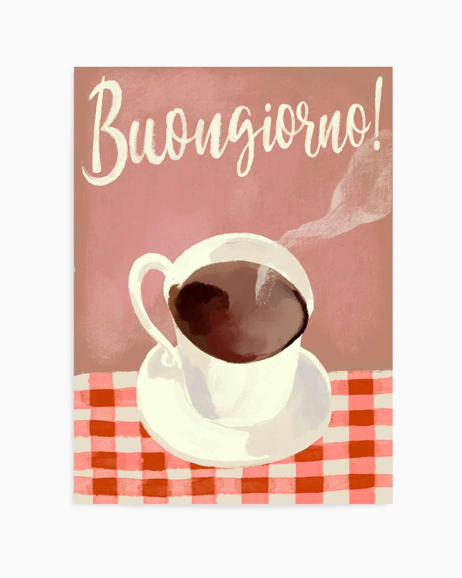 Buongiorno Espresso by Marco Marella | Art Print from Olive et Oriel where you can shop wallpaper and artworks online
