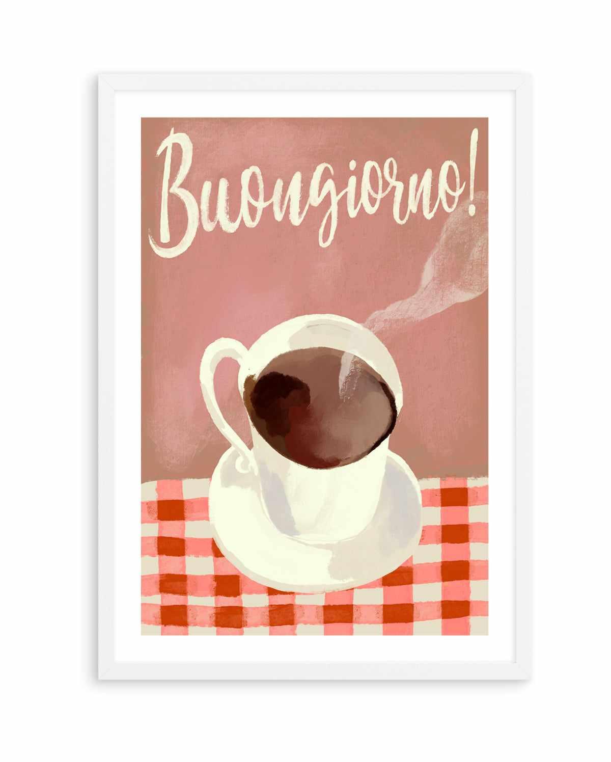 Buongiorno Espresso by Marco Marella | Art Print from Olive et Oriel where you can shop wallpaper and artworks online