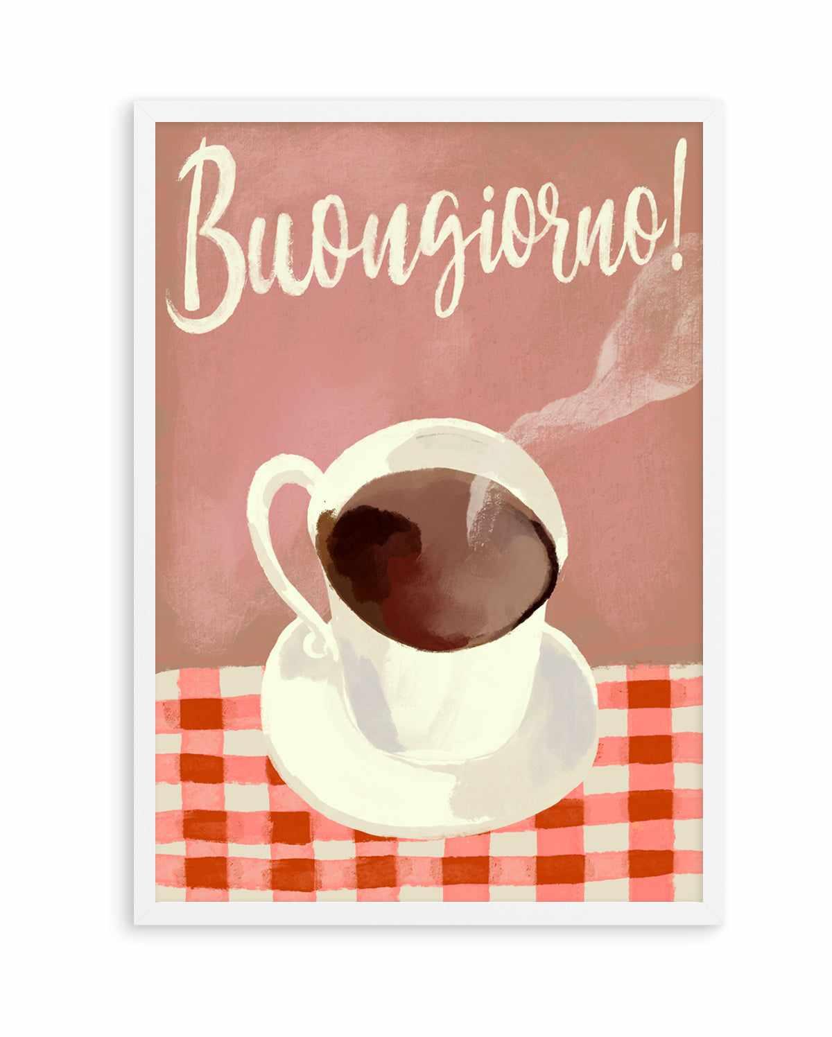 Buongiorno Espresso by Marco Marella | Art Print from Olive et Oriel where you can shop wallpaper and artworks online