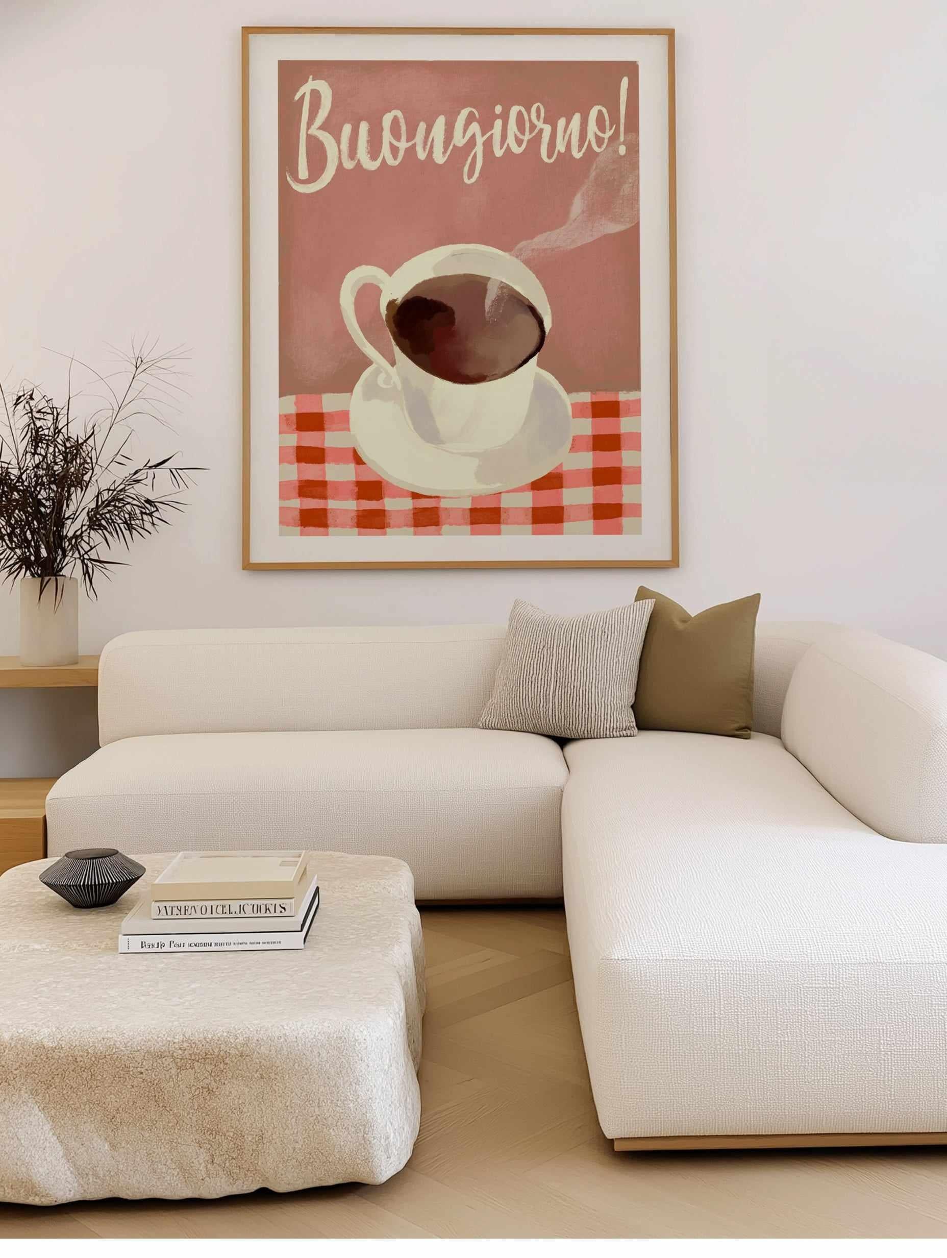Buongiorno Espresso by Marco Marella | Art Print from Olive et Oriel where you can shop wallpaper and artworks online
