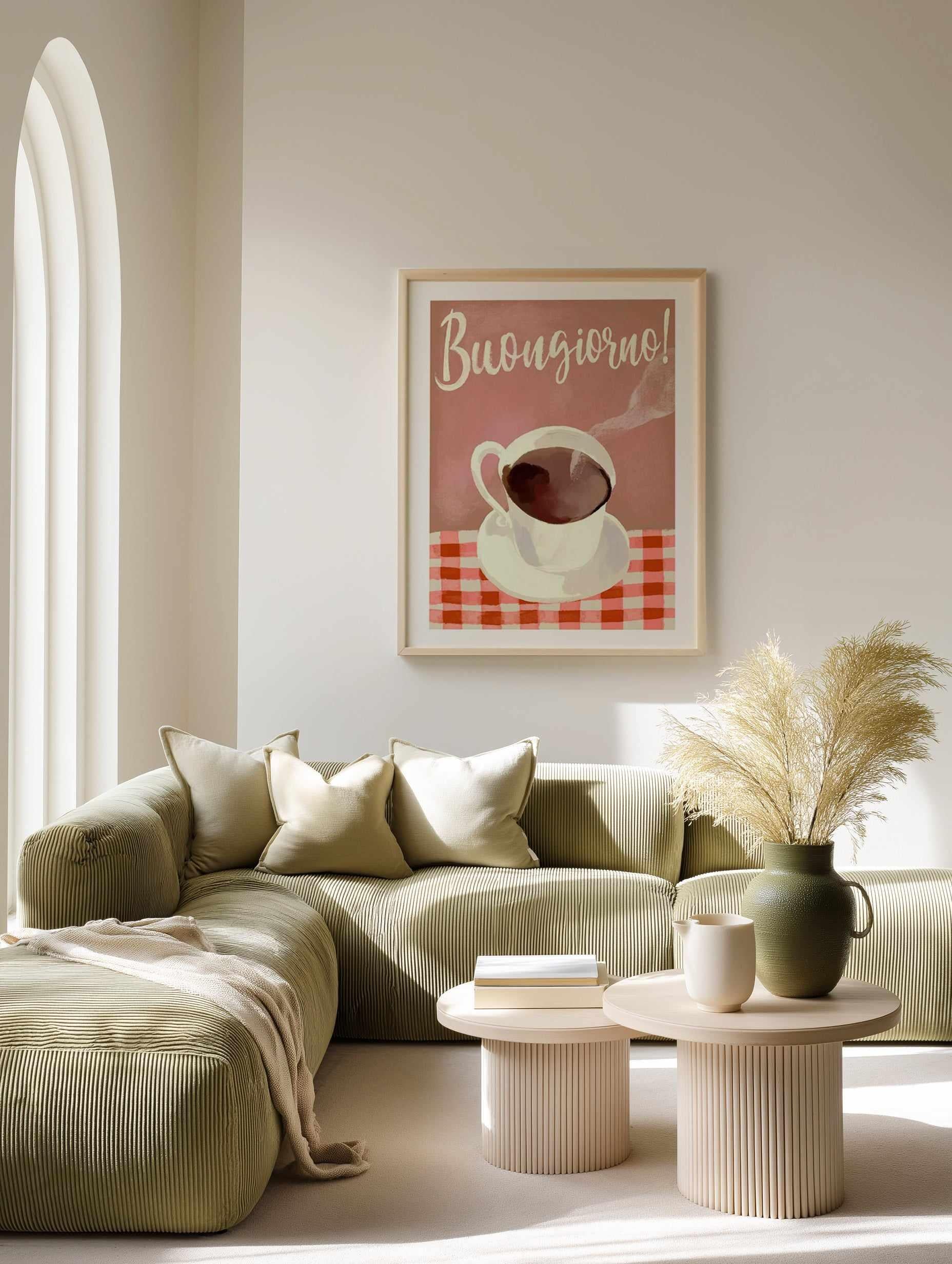 Buongiorno Espresso by Marco Marella | Art Print from Olive et Oriel where you can shop wallpaper and artworks online