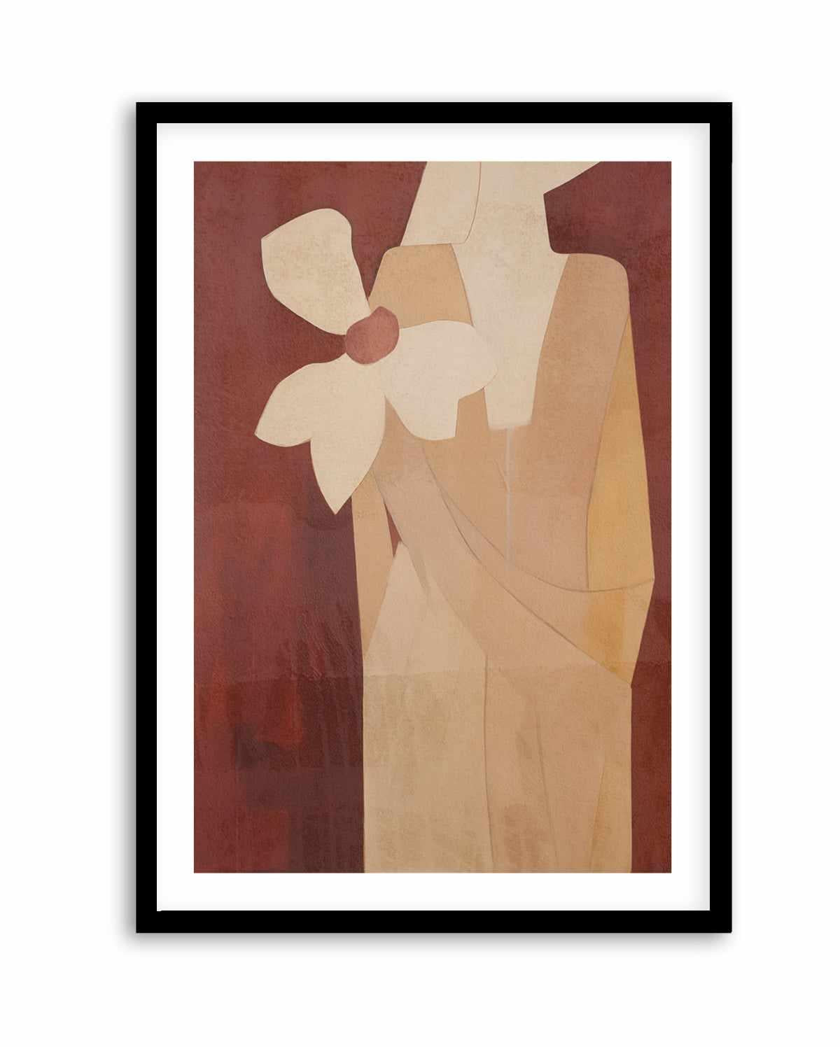 Burgundy Forms I | Art Print from Olive et Oriel where you can shop wallpaper and artworks online