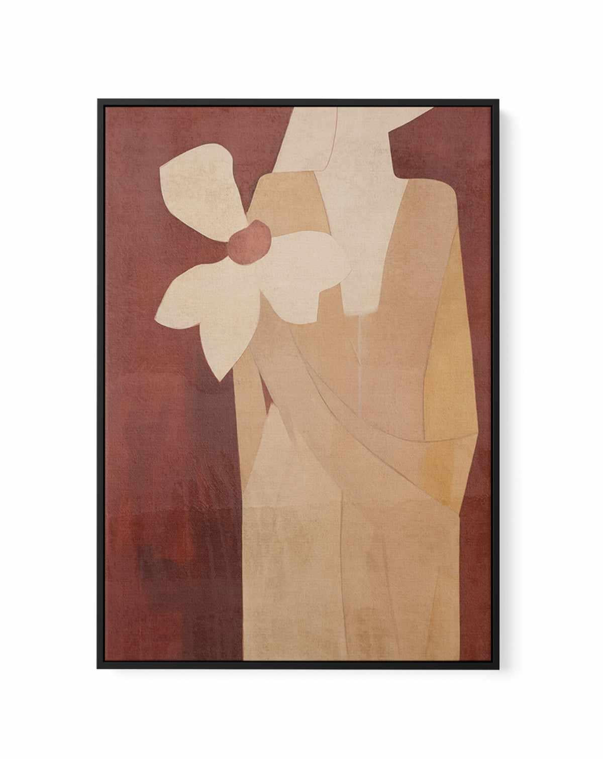 Burgundy Forms I | Framed Canvas Art Print from Olive et Oriel where you can shop wallpaper and artworks online