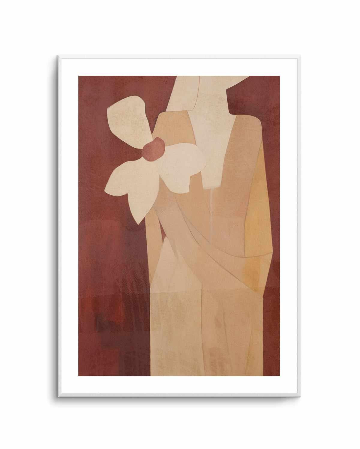 Burgundy Forms I | Art Print from Olive et Oriel where you can shop wallpaper and artworks online