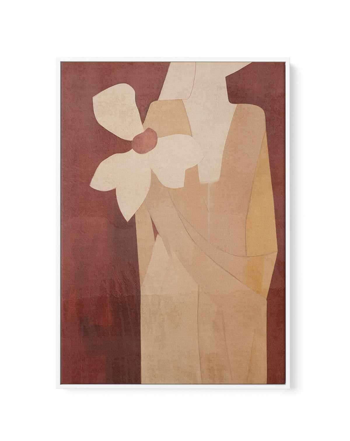 Burgundy Forms I | Framed Canvas Art Print from Olive et Oriel where you can shop wallpaper and artworks online