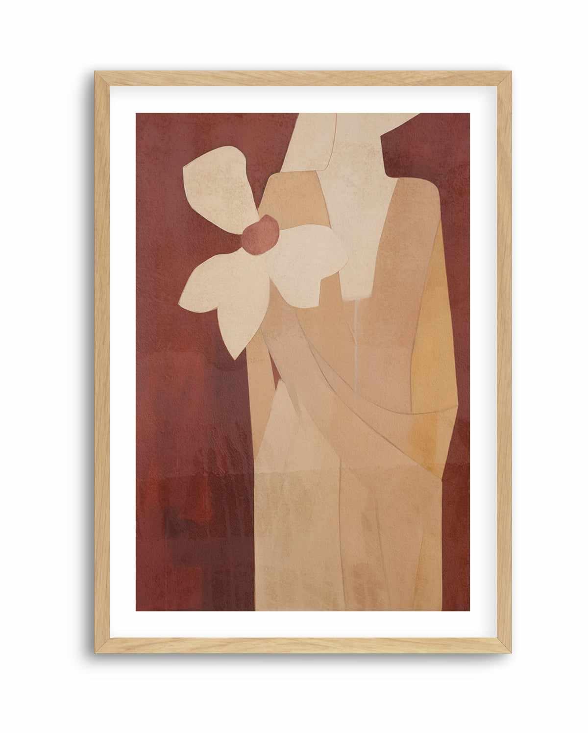 Burgundy Forms I | Art Print from Olive et Oriel where you can shop wallpaper and artworks online