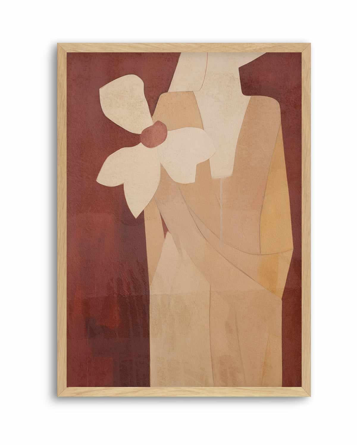 Burgundy Forms I | Art Print from Olive et Oriel where you can shop wallpaper and artworks online