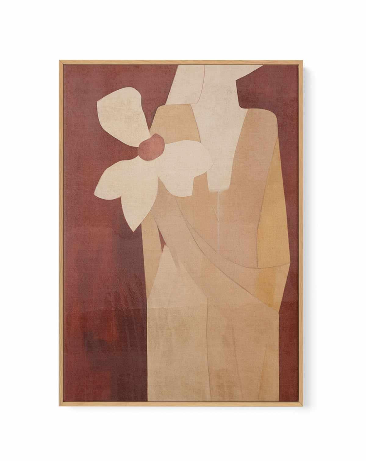 Burgundy Forms I | Framed Canvas Art Print from Olive et Oriel where you can shop wallpaper and artworks online