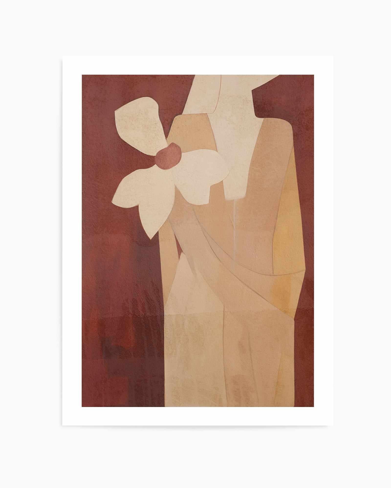 Burgundy Forms I | Art Print from Olive et Oriel where you can shop wallpaper and artworks online