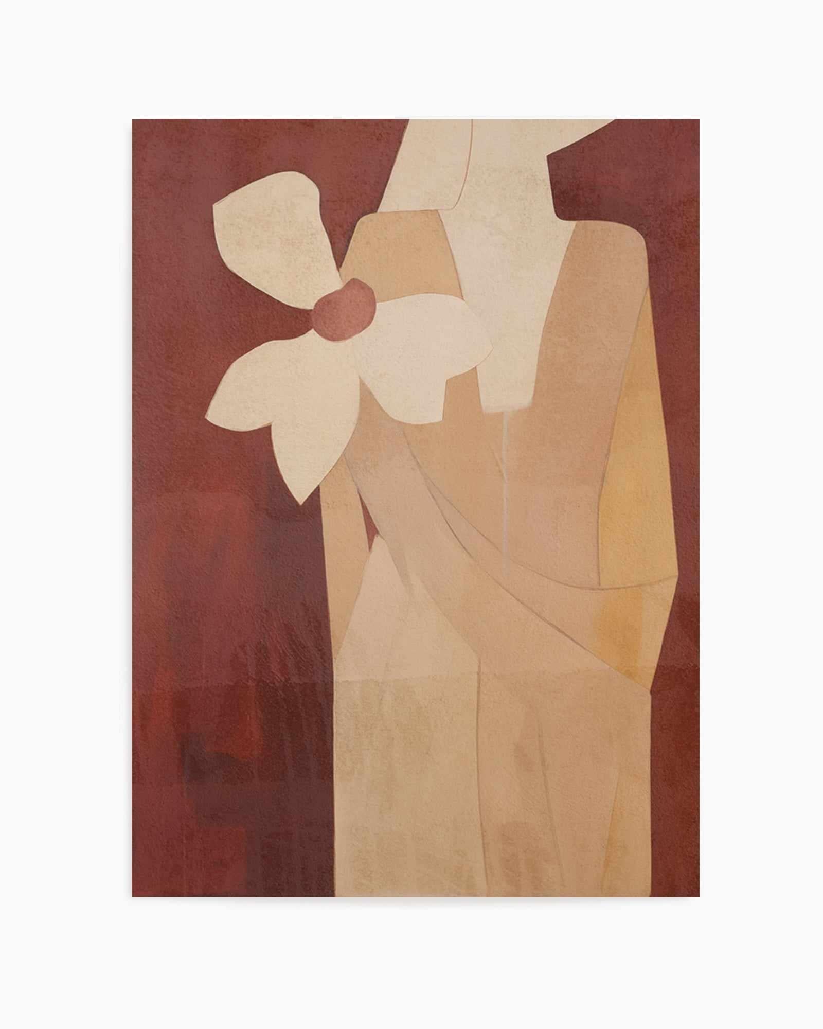 Burgundy Forms I | Art Print from Olive et Oriel where you can shop wallpaper and artworks online
