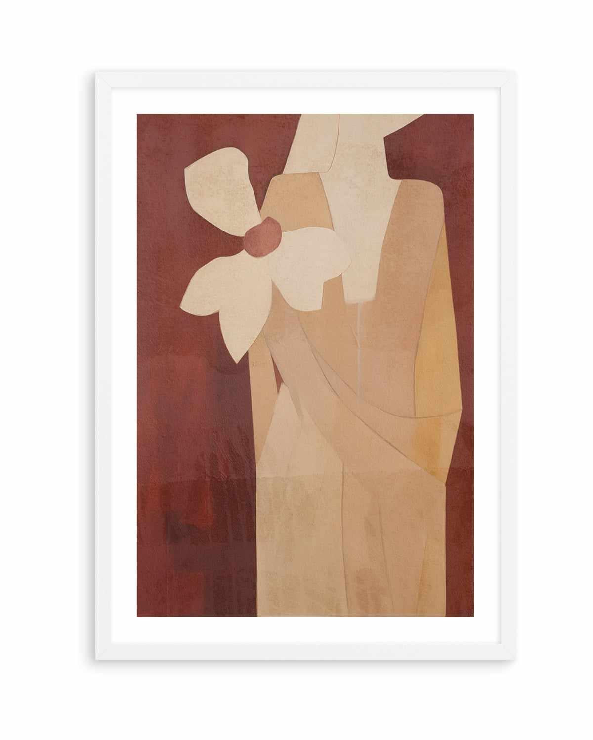 Burgundy Forms I | Art Print from Olive et Oriel where you can shop wallpaper and artworks online