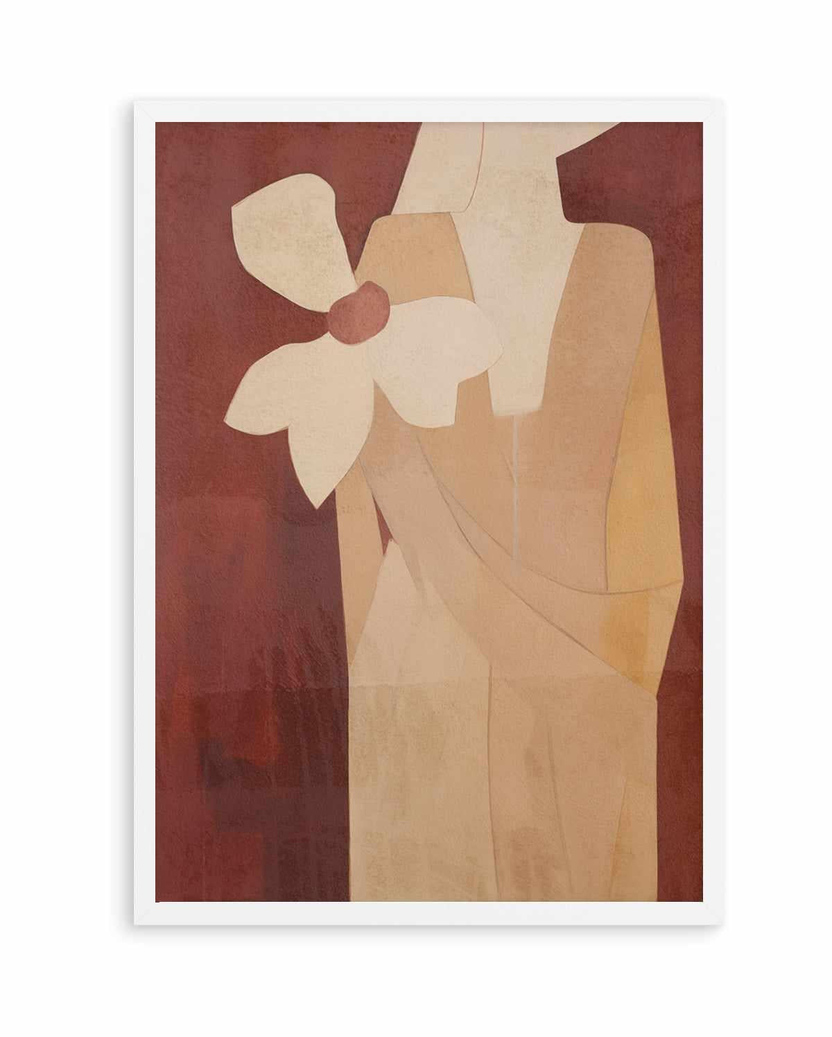 Burgundy Forms I | Art Print from Olive et Oriel where you can shop wallpaper and artworks online