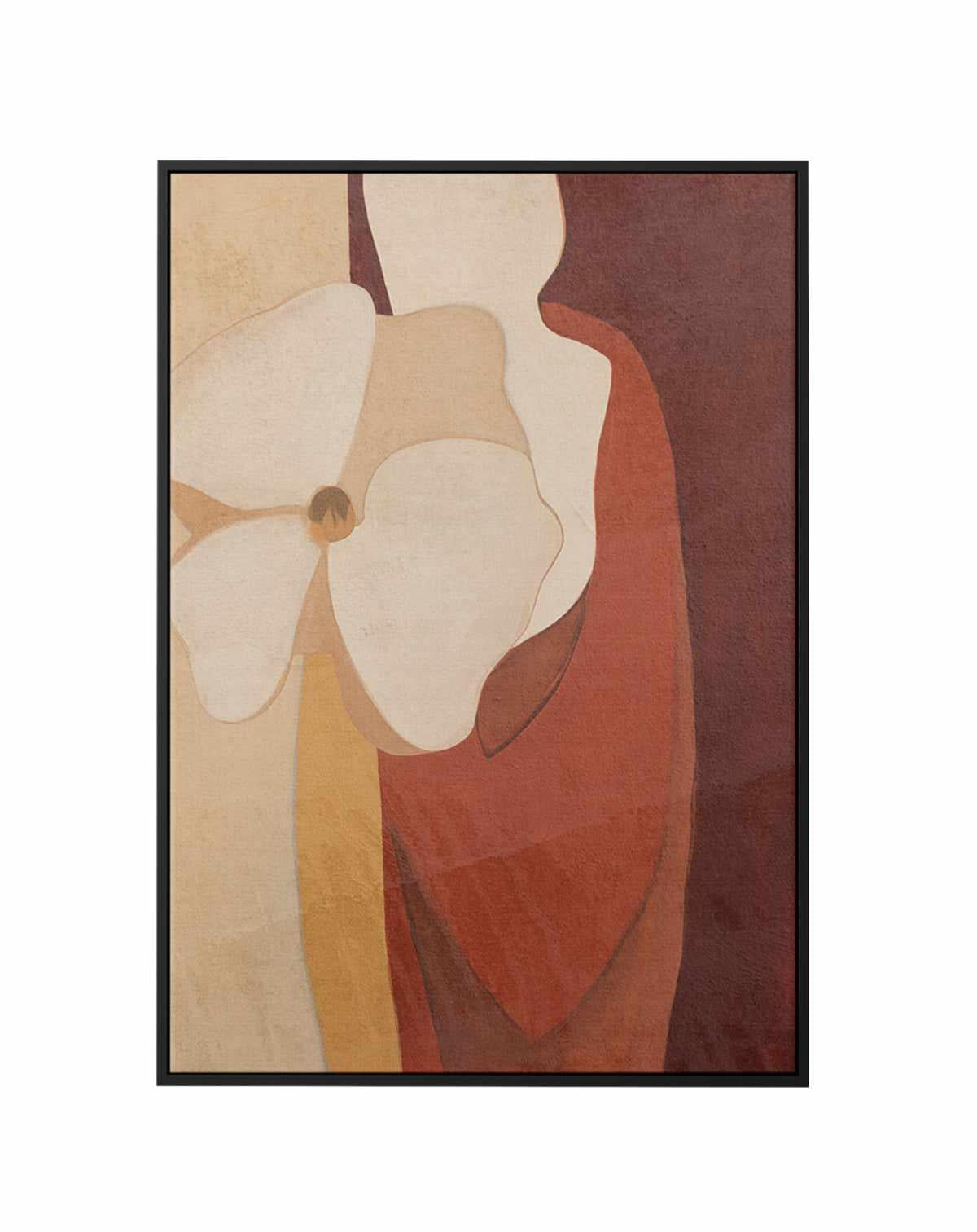Burgundy Forms II | Framed Canvas Art Print from Olive et Oriel where you can shop wallpaper and artworks online
