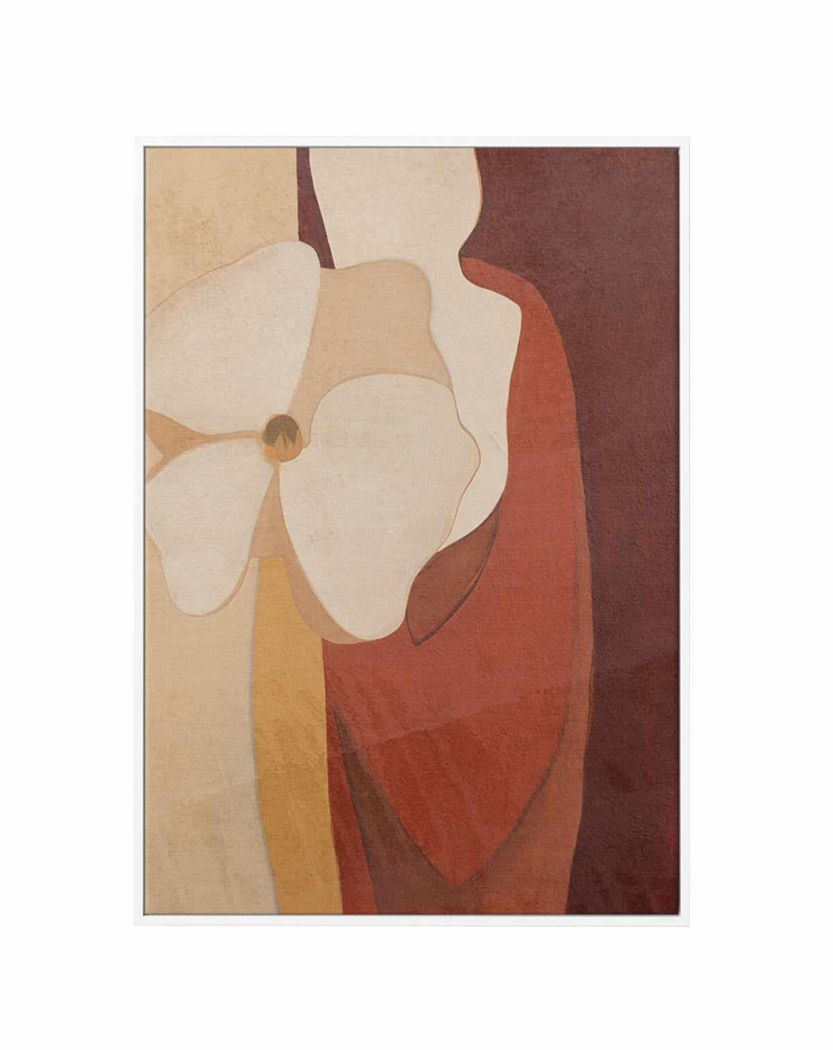 Burgundy Forms II | Framed Canvas Art Print from Olive et Oriel where you can shop wallpaper and artworks online