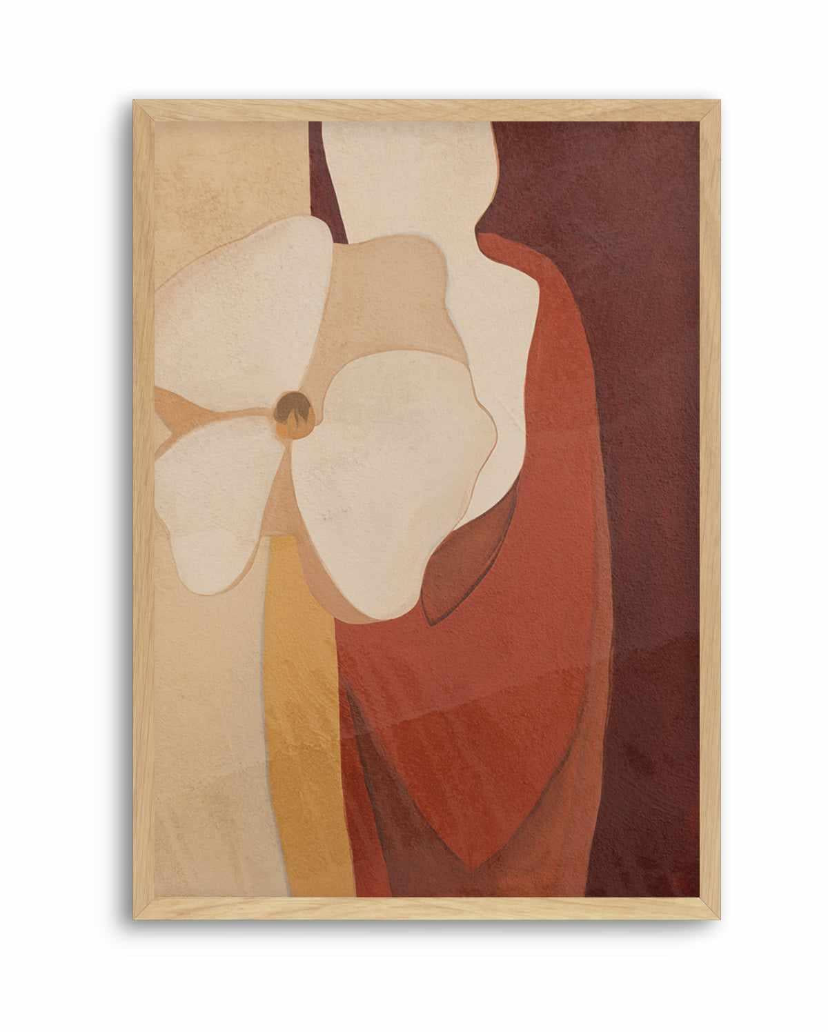 Burgundy Forms II | Art Print from Olive et Oriel where you can shop wallpaper and artworks online