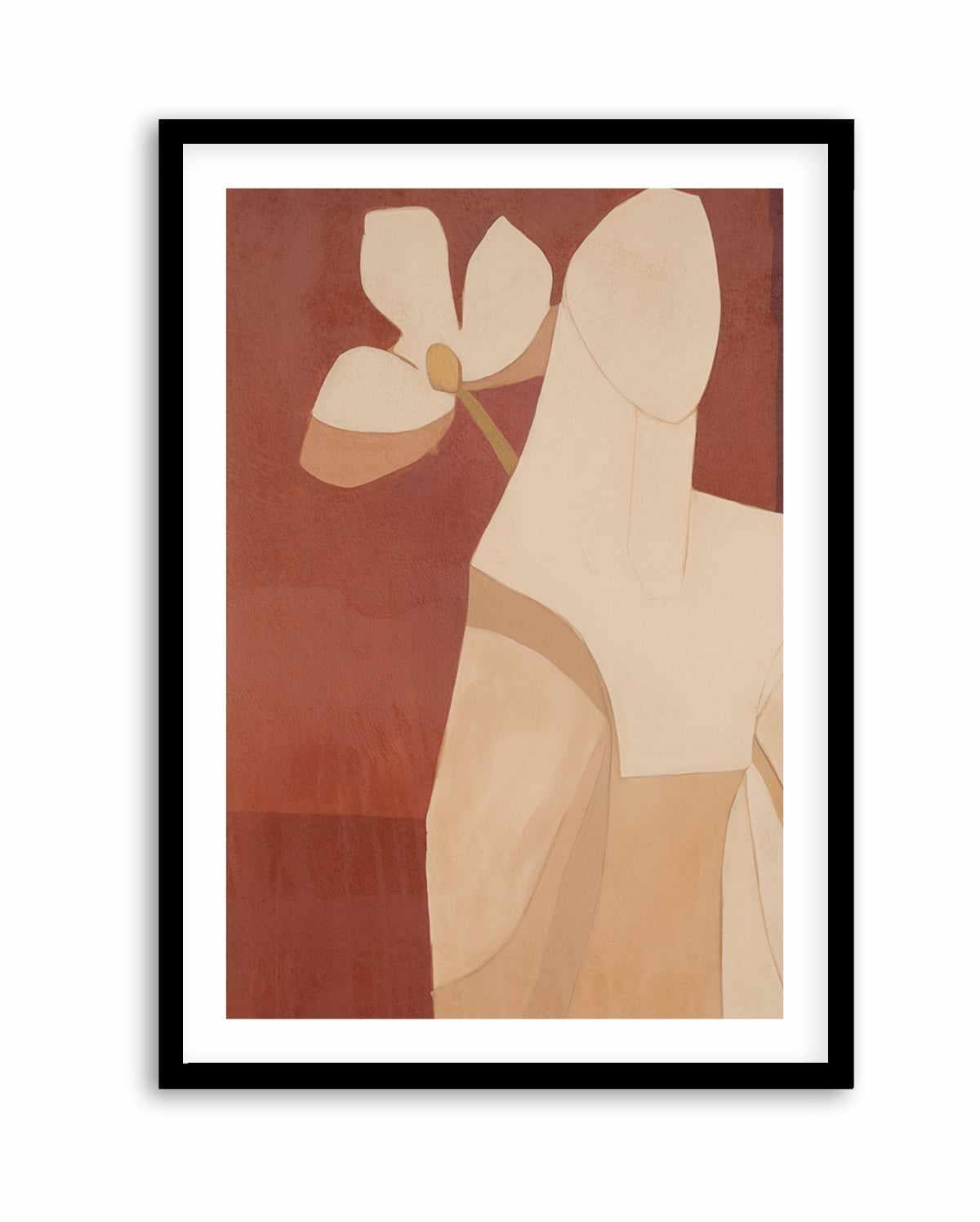 Burgundy Forms III | Art Print from Olive et Oriel where you can shop wallpaper and artworks online