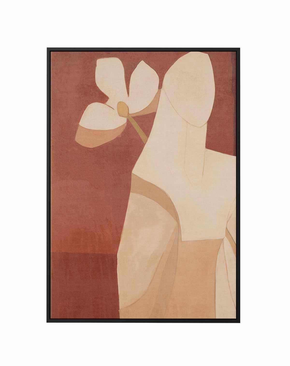 Burgundy Forms III | Framed Canvas Art Print from Olive et Oriel where you can shop wallpaper and artworks online