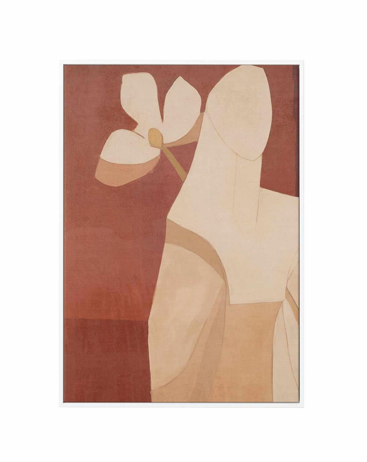 Burgundy Forms III | Framed Canvas Art Print from Olive et Oriel where you can shop wallpaper and artworks online