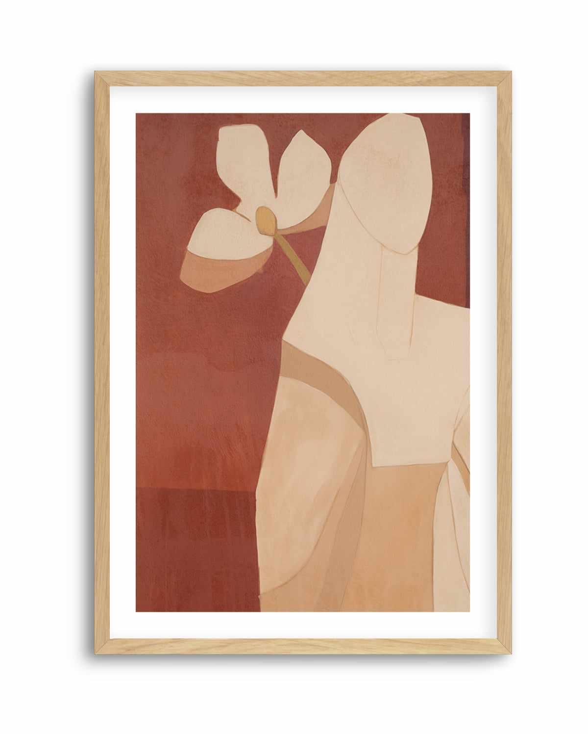 Burgundy Forms III | Art Print from Olive et Oriel where you can shop wallpaper and artworks online