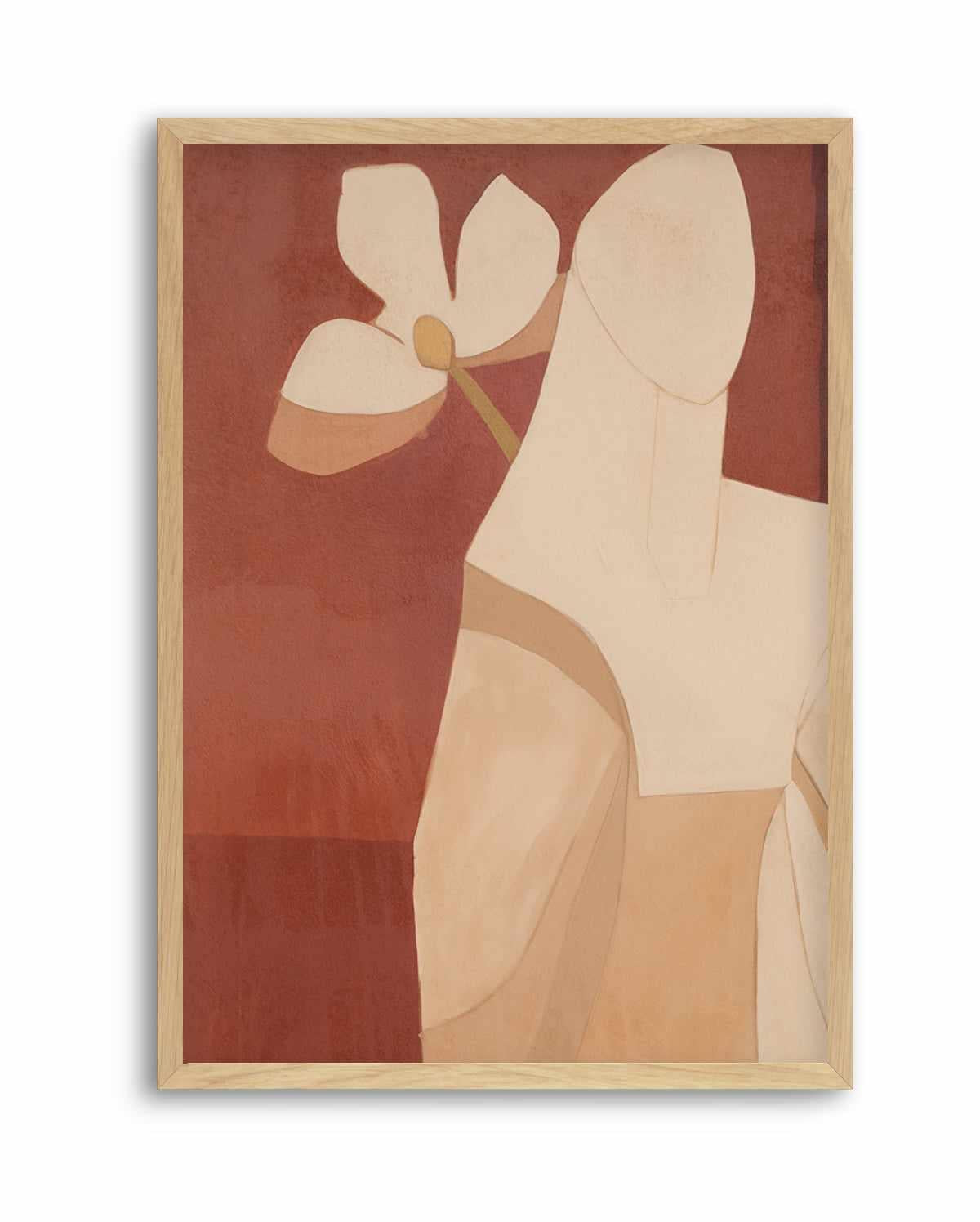 Burgundy Forms III | Art Print from Olive et Oriel where you can shop wallpaper and artworks online