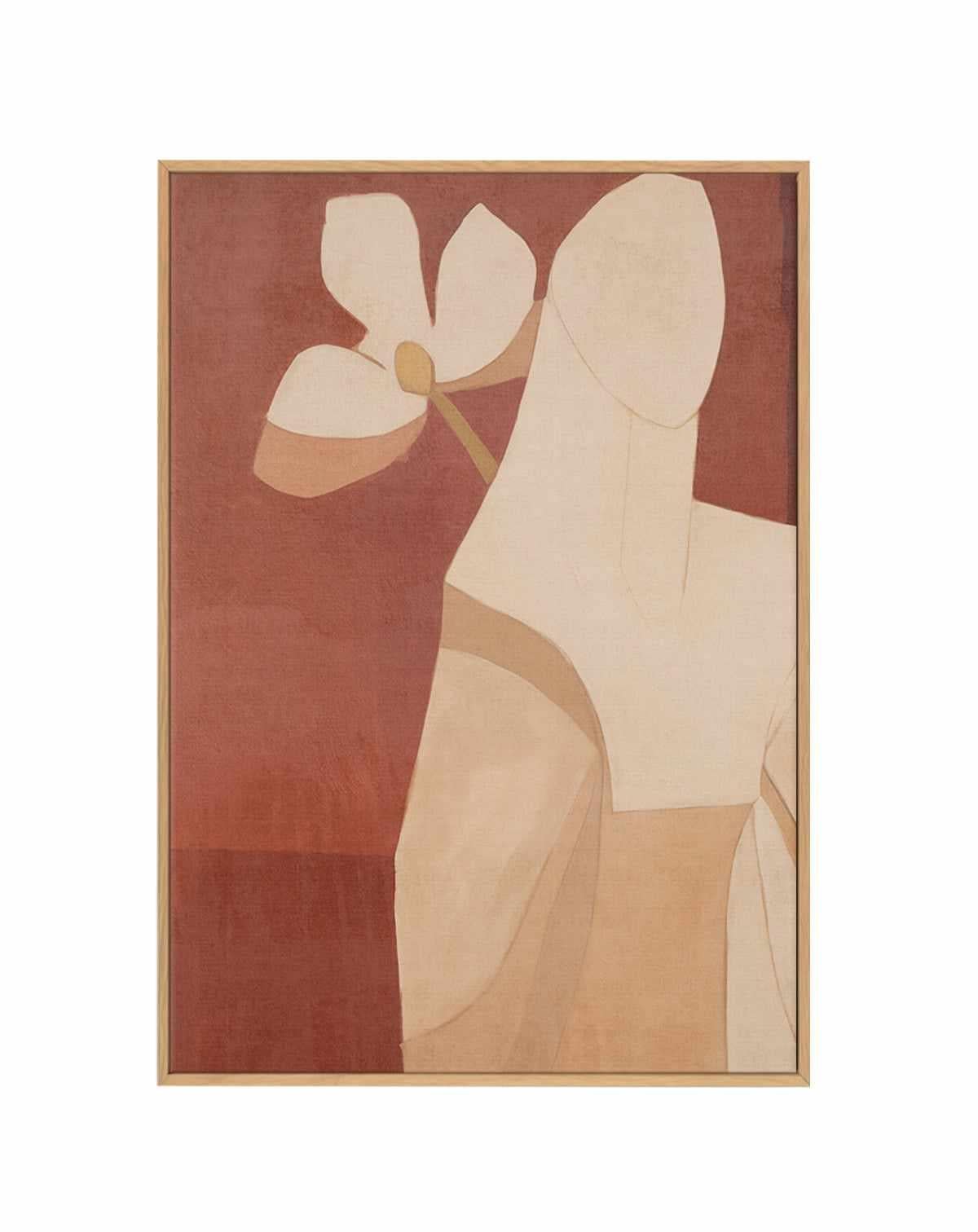 Burgundy Forms III | Framed Canvas Art Print from Olive et Oriel where you can shop wallpaper and artworks online