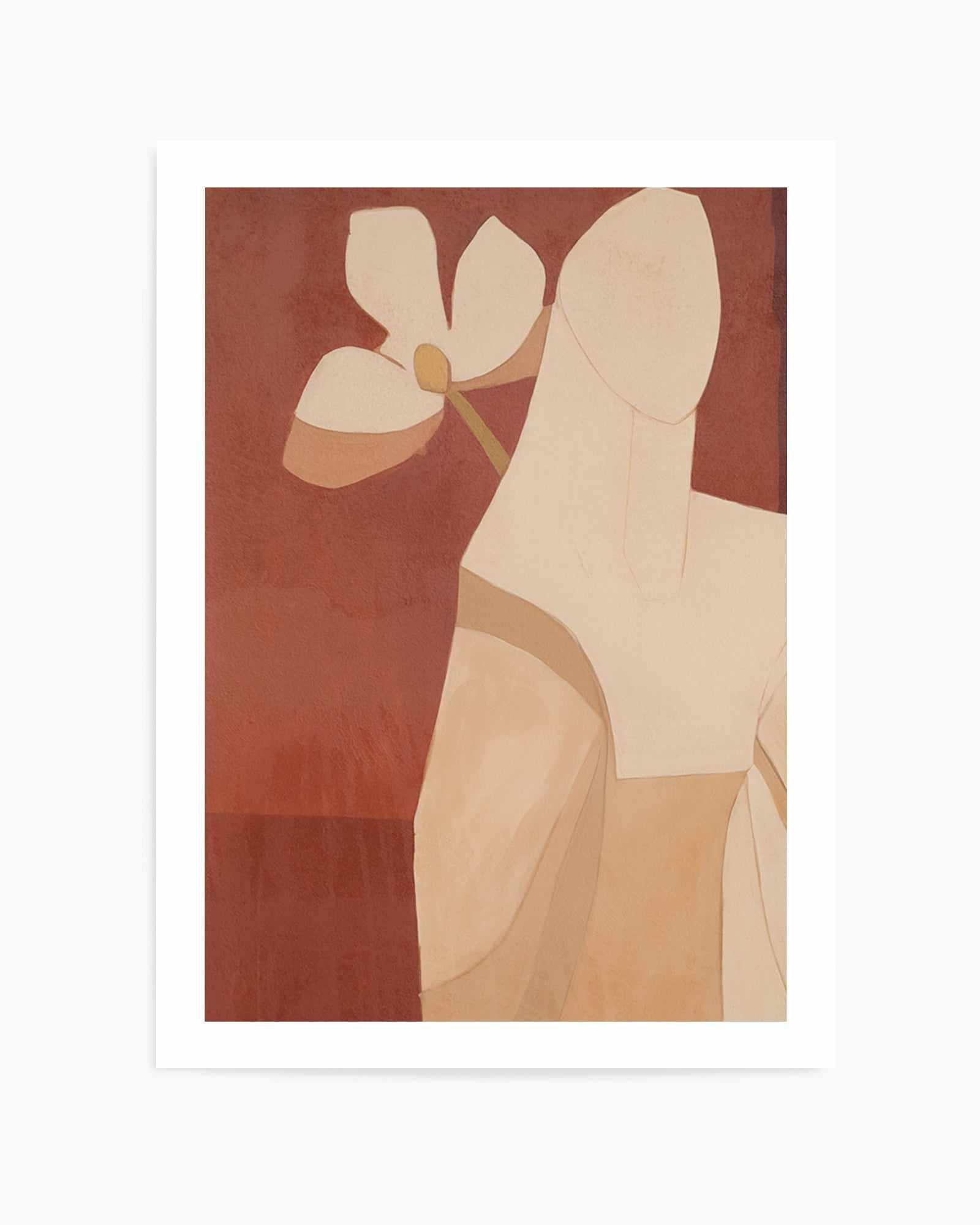 Burgundy Forms III | Art Print from Olive et Oriel where you can shop wallpaper and artworks online