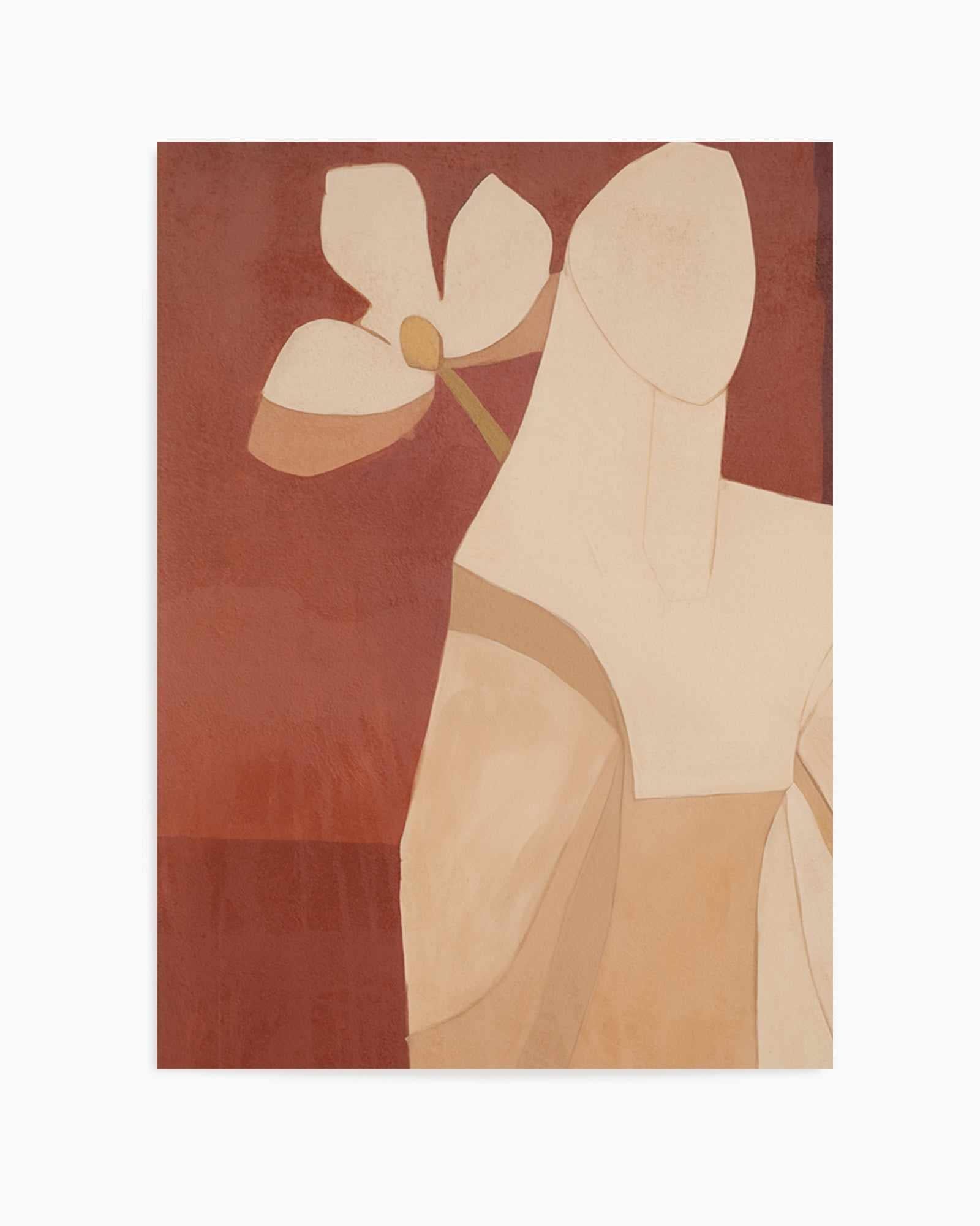 Burgundy Forms III | Art Print from Olive et Oriel where you can shop wallpaper and artworks online