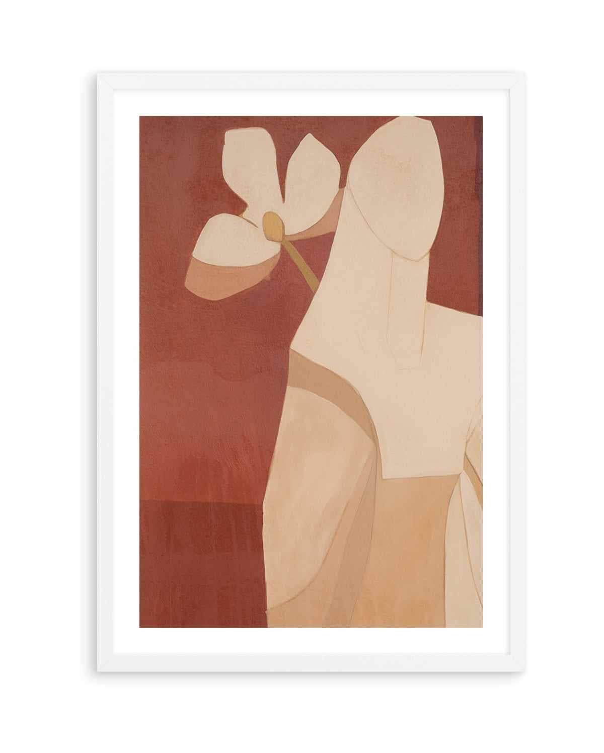 Burgundy Forms III | Art Print from Olive et Oriel where you can shop wallpaper and artworks online