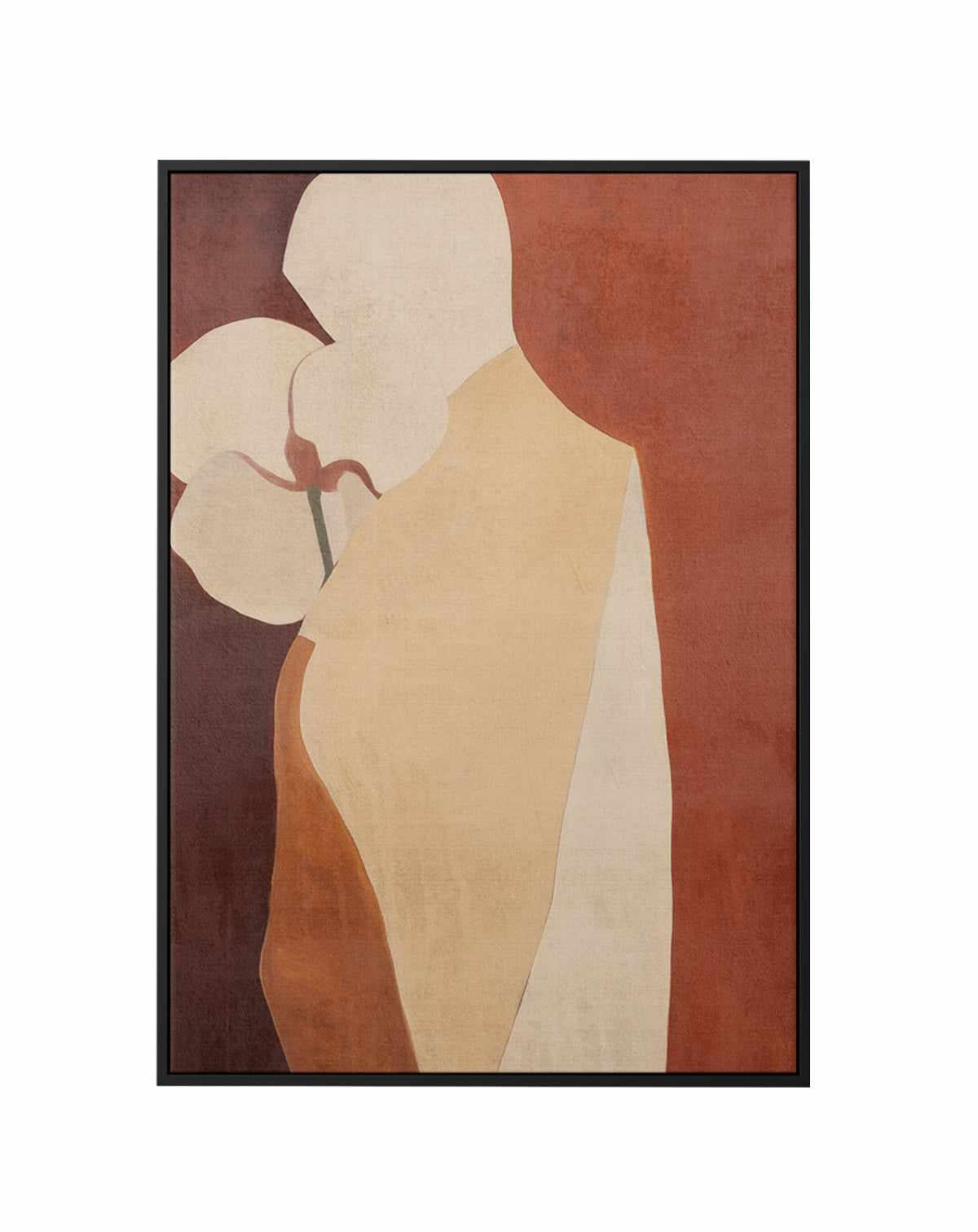 Burgundy Forms IV | Framed Canvas Art Print from Olive et Oriel where you can shop wallpaper and artworks online