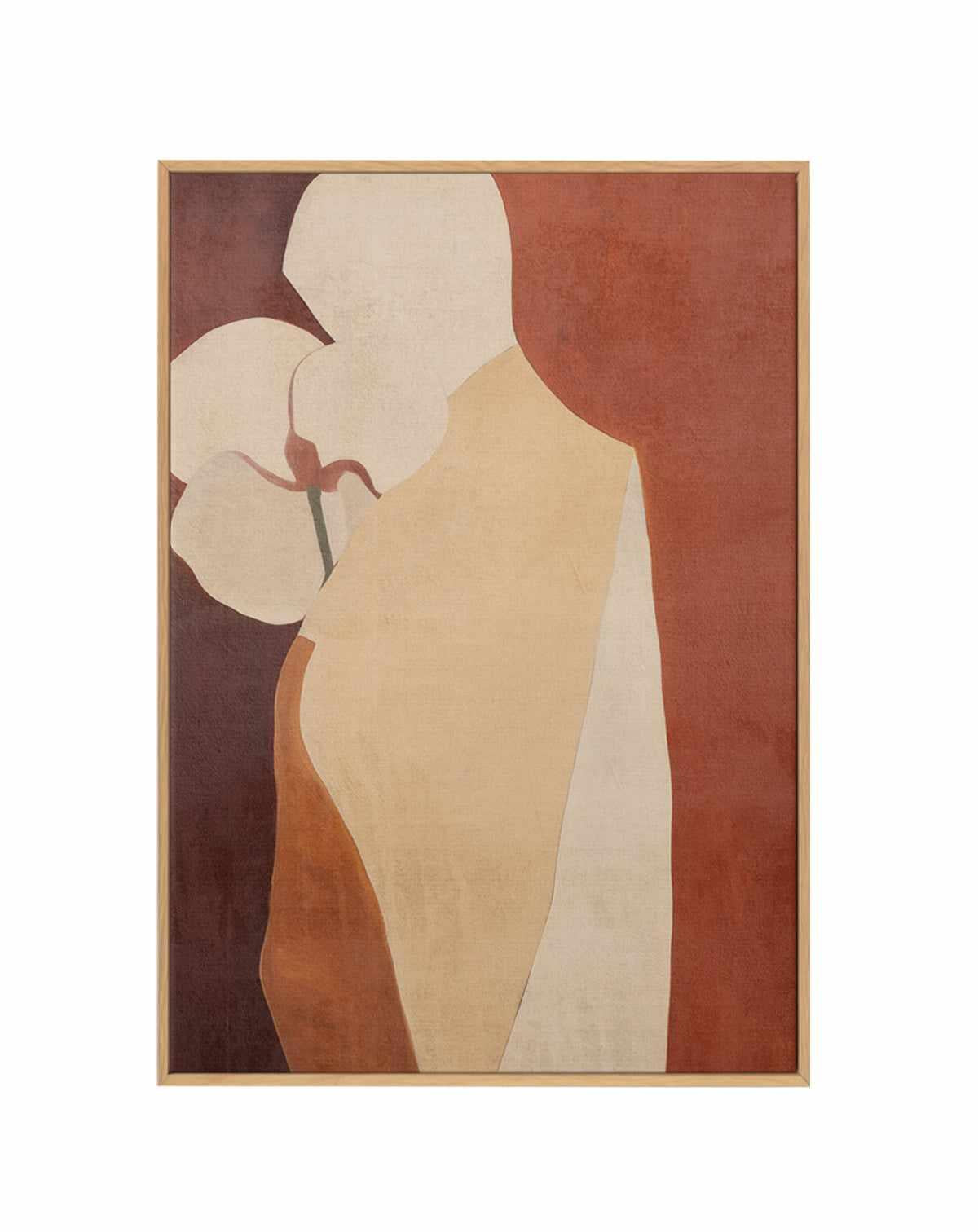 Burgundy Forms IV | Framed Canvas Art Print from Olive et Oriel where you can shop wallpaper and artworks online