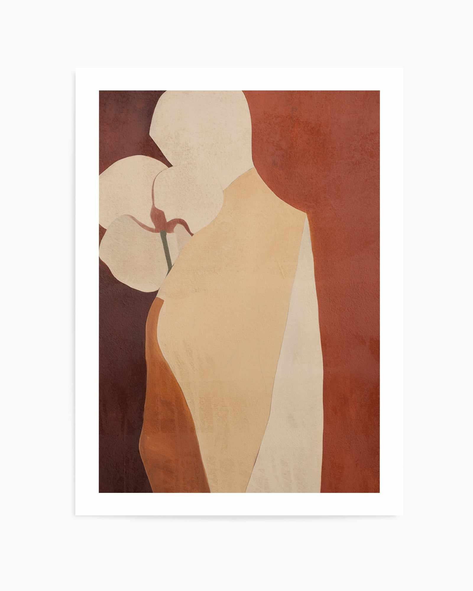 Burgundy Forms IV | Art Print from Olive et Oriel where you can shop wallpaper and artworks online
