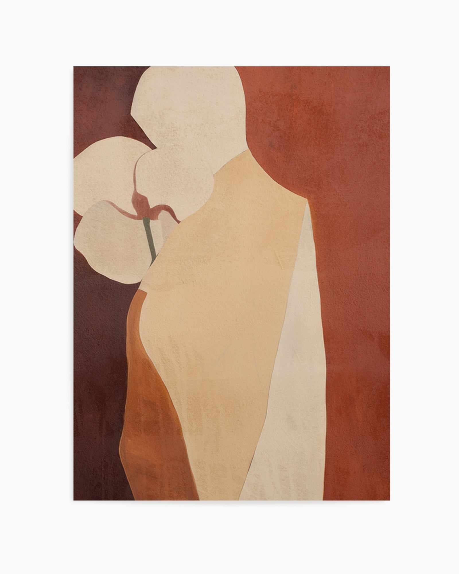 Burgundy Forms IV | Art Print from Olive et Oriel where you can shop wallpaper and artworks online