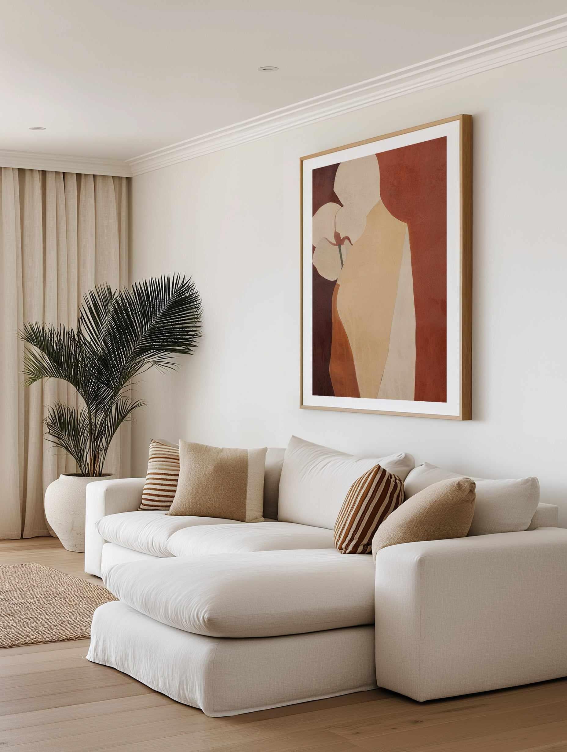 Burgundy Forms IV | Art Print from Olive et Oriel where you can shop wallpaper and artworks online